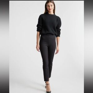 Quince SZ 8 Ultra-Stretch Ponte Pintuck Ankle Pants -NWOT -Never Worn!